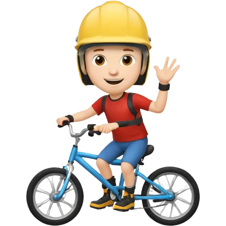 Bike Boy with calling talk emozi emoji