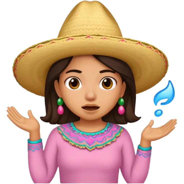 A Mexican girl named Samantha farting emoji
