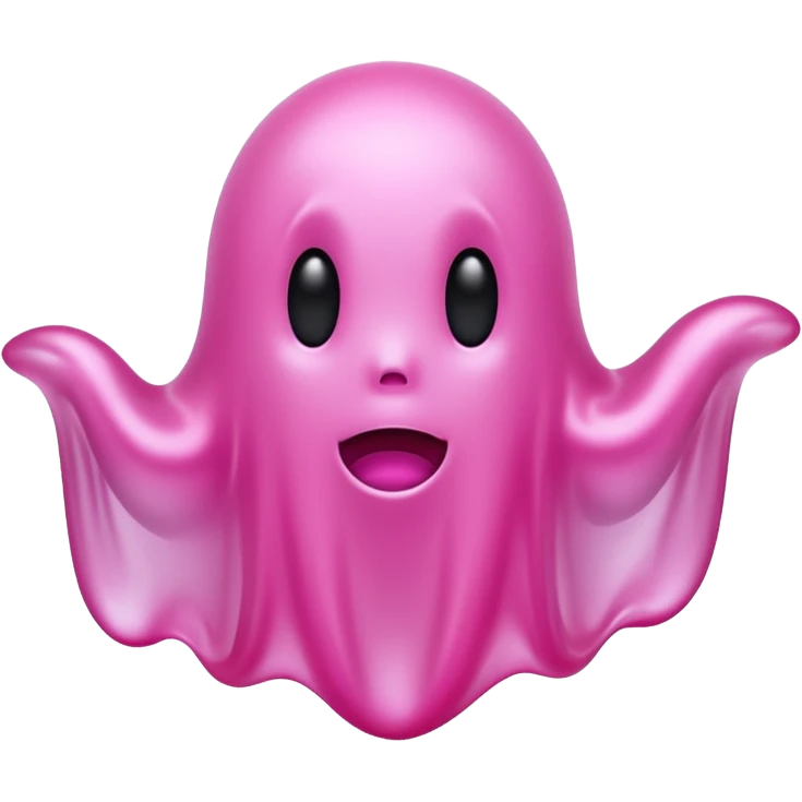 solid pink ghost  emoji