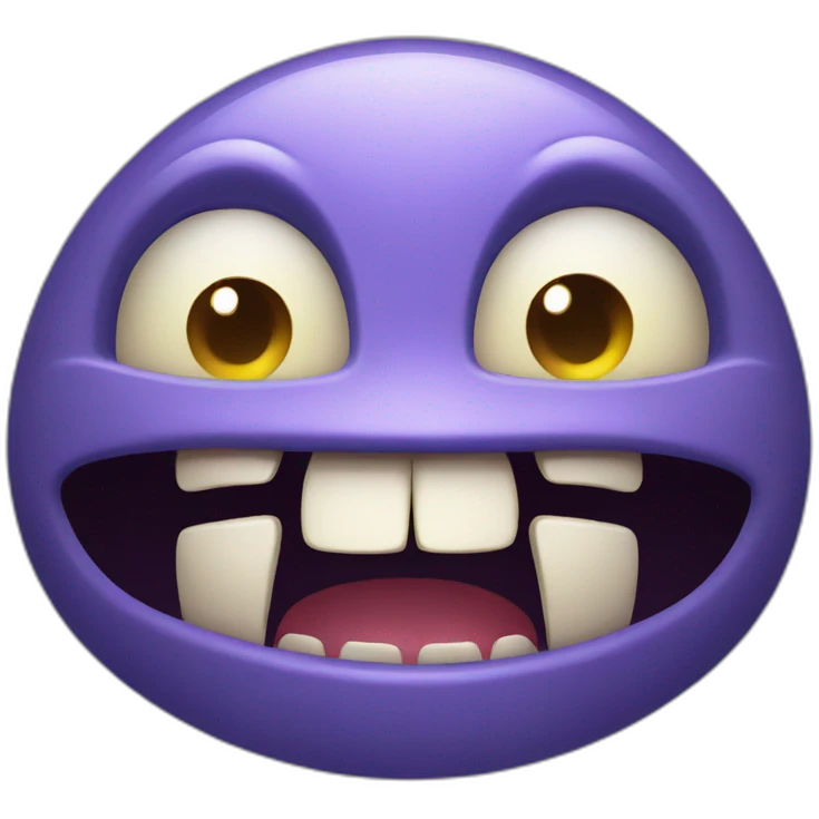 monster laugh emoji