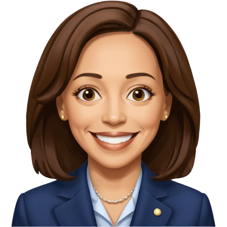kamala harris happy emoji