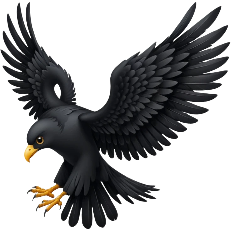 Black wings emoji