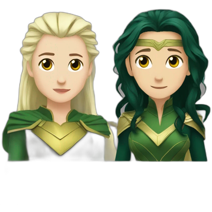Loki and slyvie emoji
