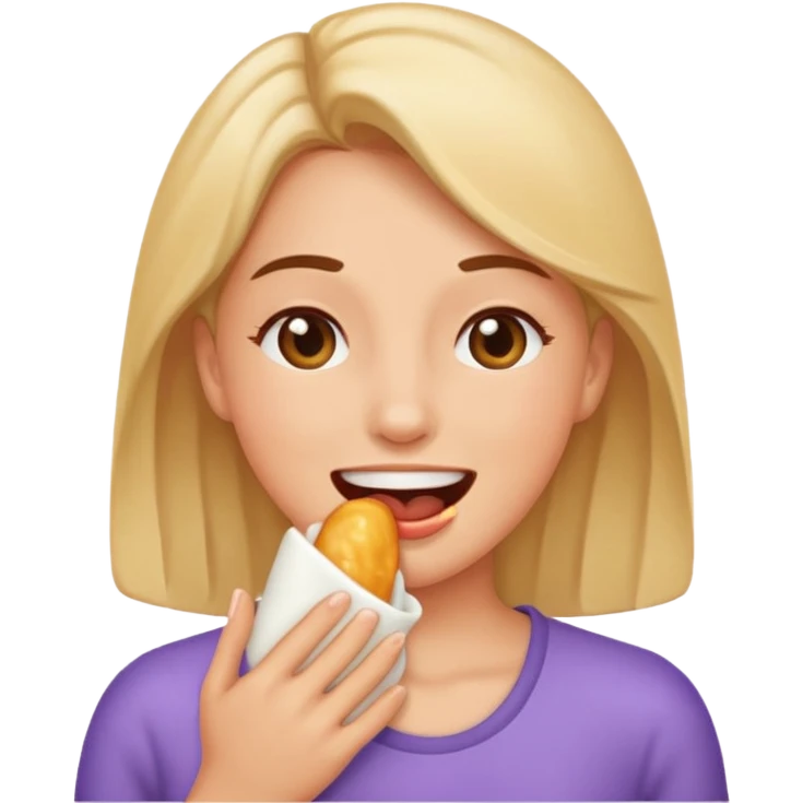 woman birping emoji