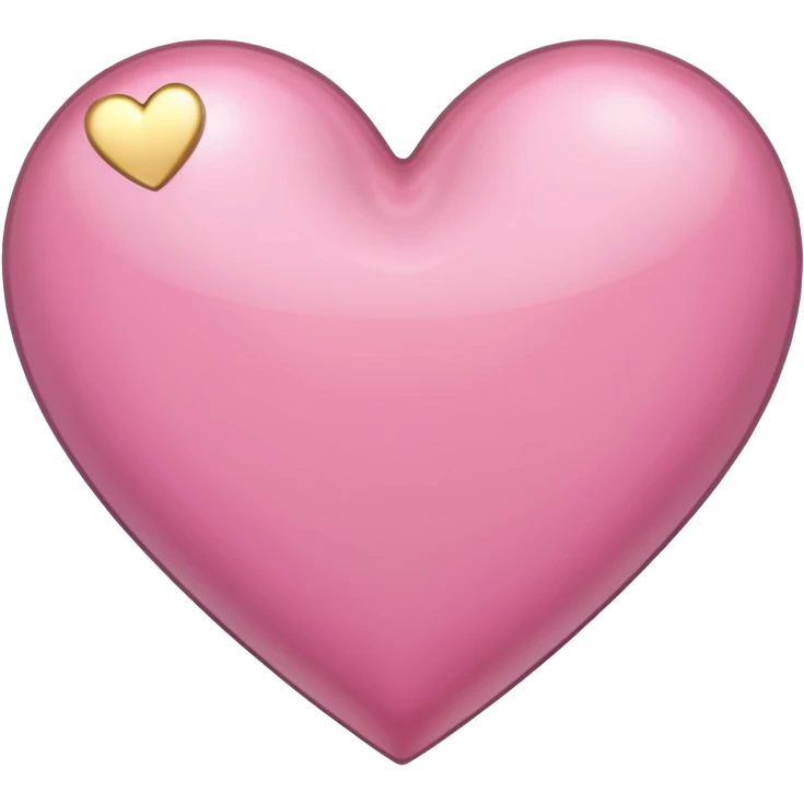 A half pink heart and half golden heart emoji emoji
