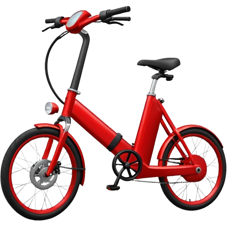 red electric bicycle emoji