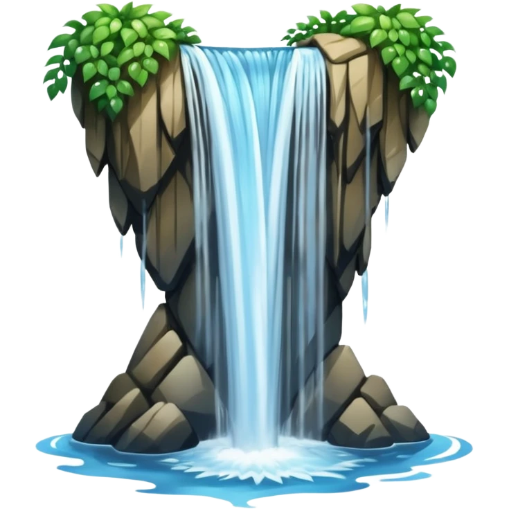 heart shaped watterfall emoji