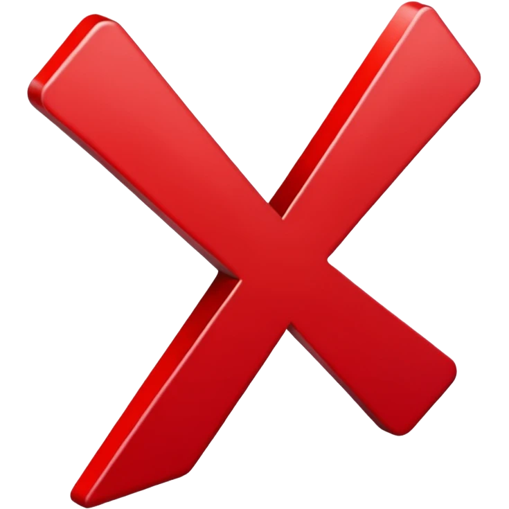RED X

 emoji