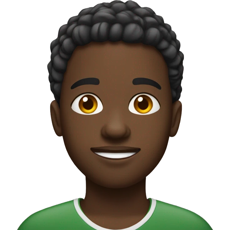 Jeune africain fêtard  emoji