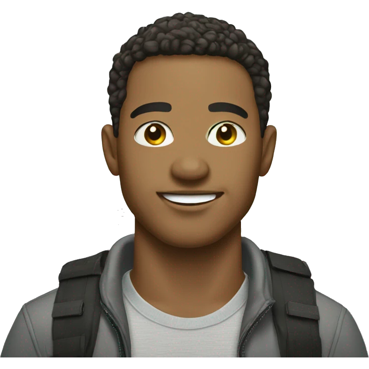 Light skinned male outdoor portrait emoji