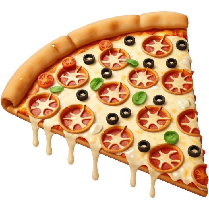 Smashed up pizza emoji