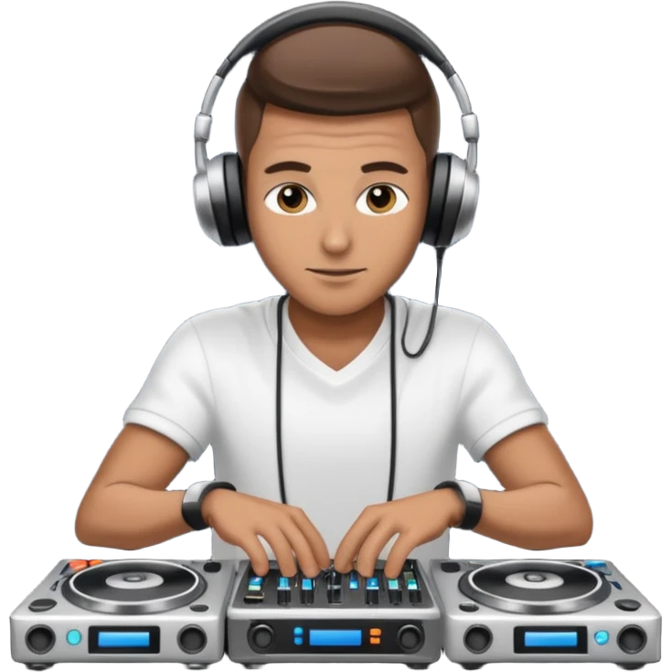 dj with setup handingg emoji