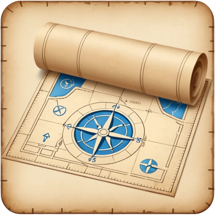 blueprints map opened emoji