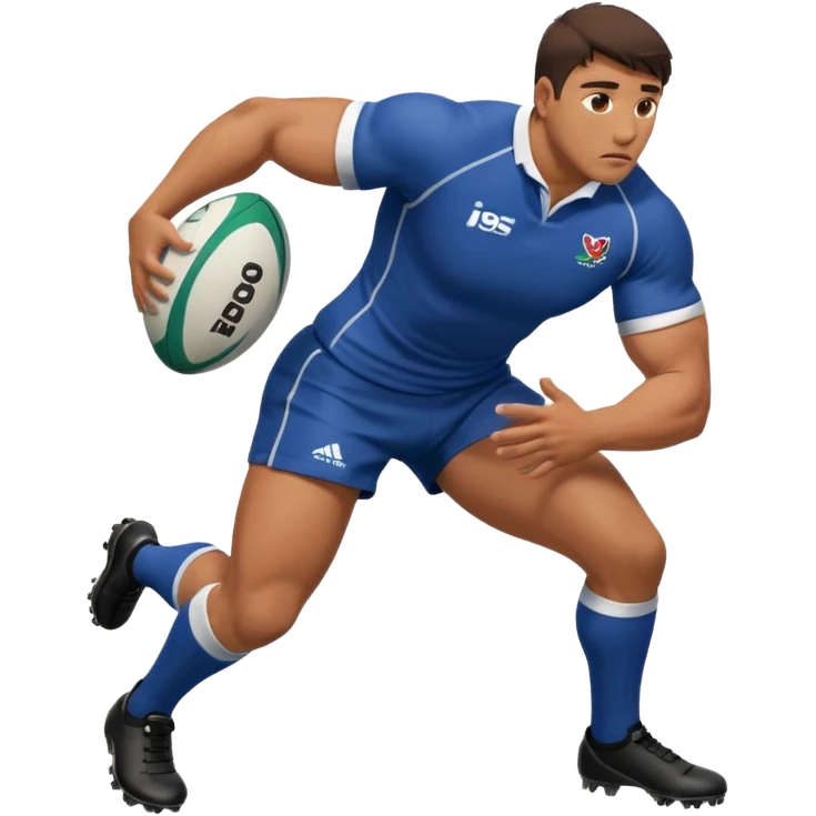 a rugby player turning over the ball at a breakdown emoji