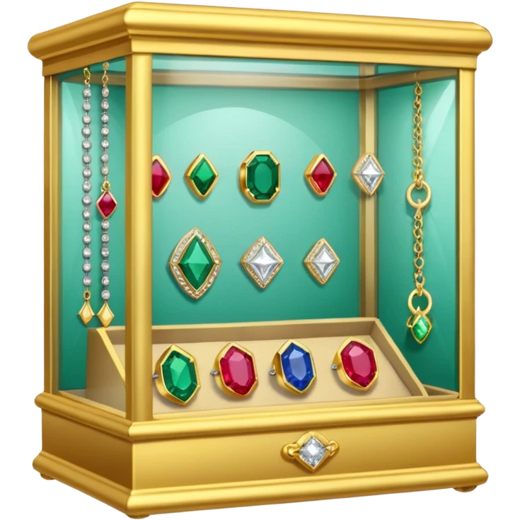 jewelry display case at Walmart emoji