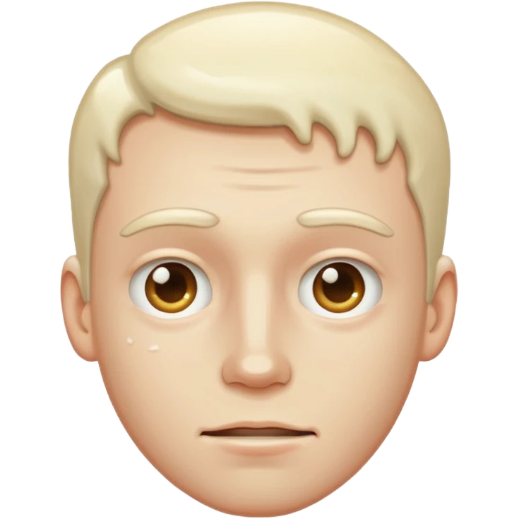 Guy face glazed by white cum on it emoji