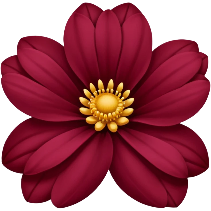 maroon flower emoji