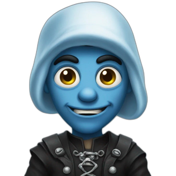 gothic Smurf emoji