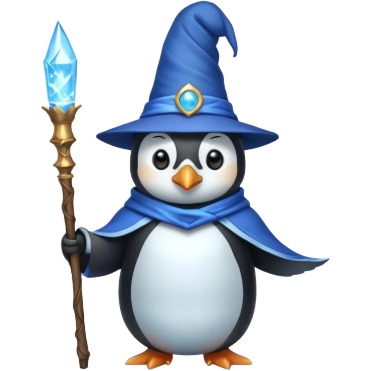 Penguin Wizard emoji