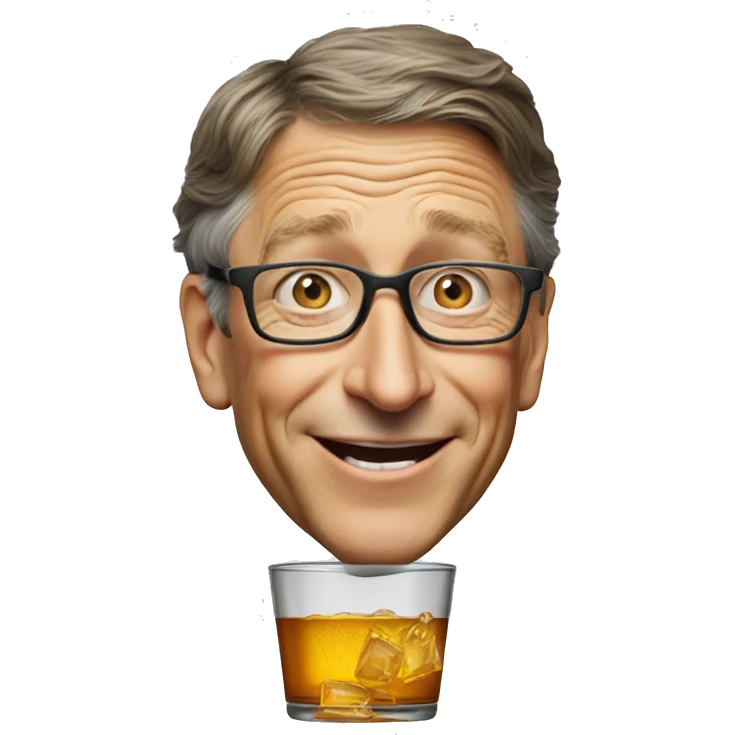 Bill gates drink win emoji