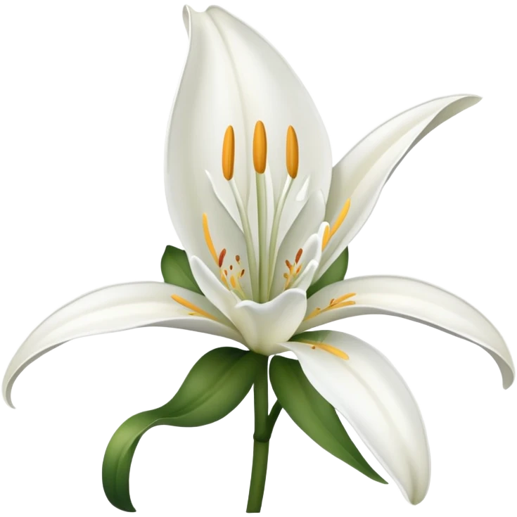 Lily flower emoji