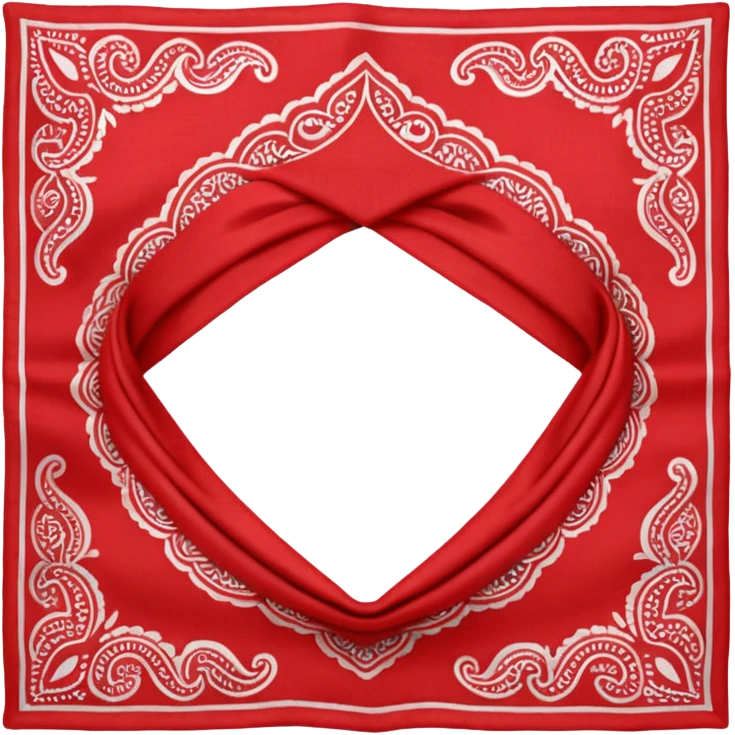 head bandana,Red, Negative: Character. emoji