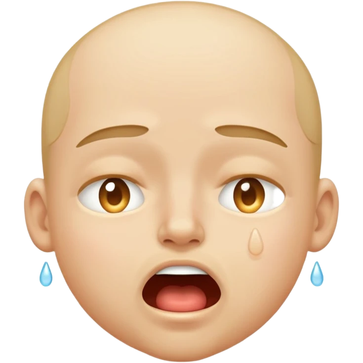 face with an extremely intense expression of pleasure, eyes tightly shut, mouth wide open, flushed cheeks, sweat drops emoji