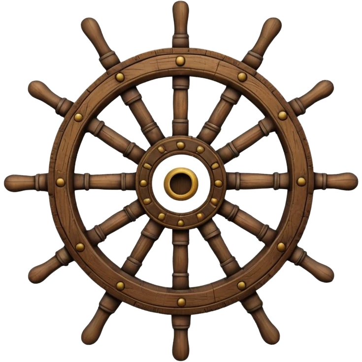 pirate ship wheel emoji
