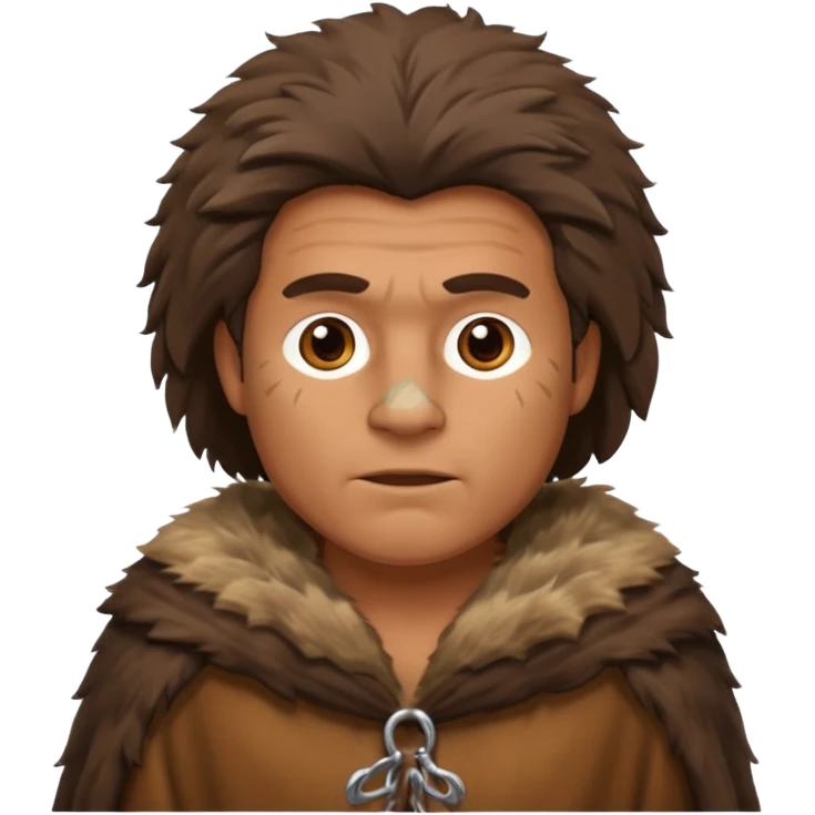 fur cloak stone age emoji