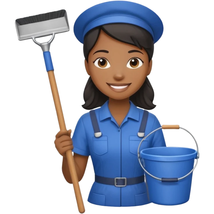 Window Cleaner  black woman emoji
