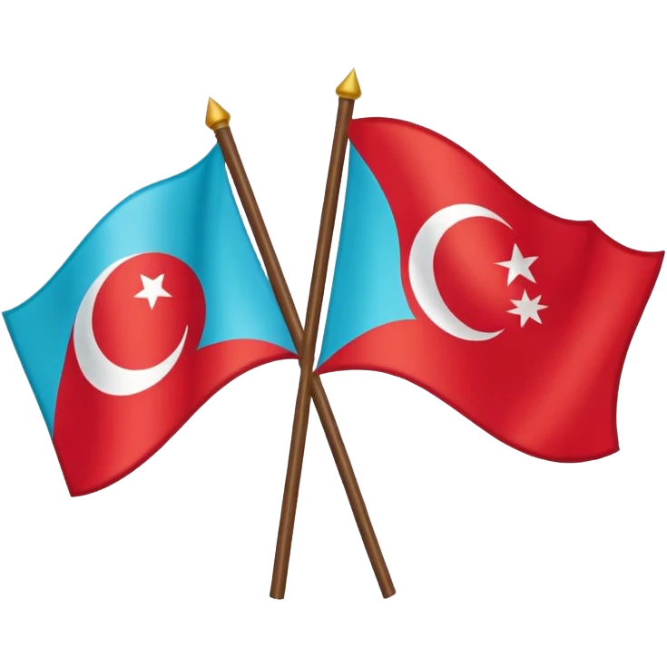 Turkic flags emoji
