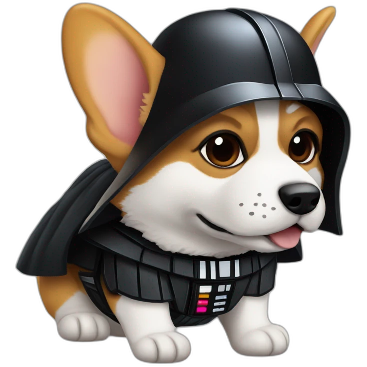 Corgi darth vader emoji