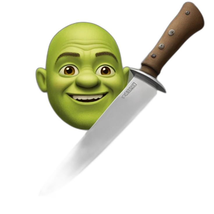 Knife shrek emoji