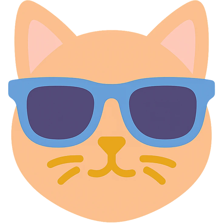 cat wearing sunglasses emoji