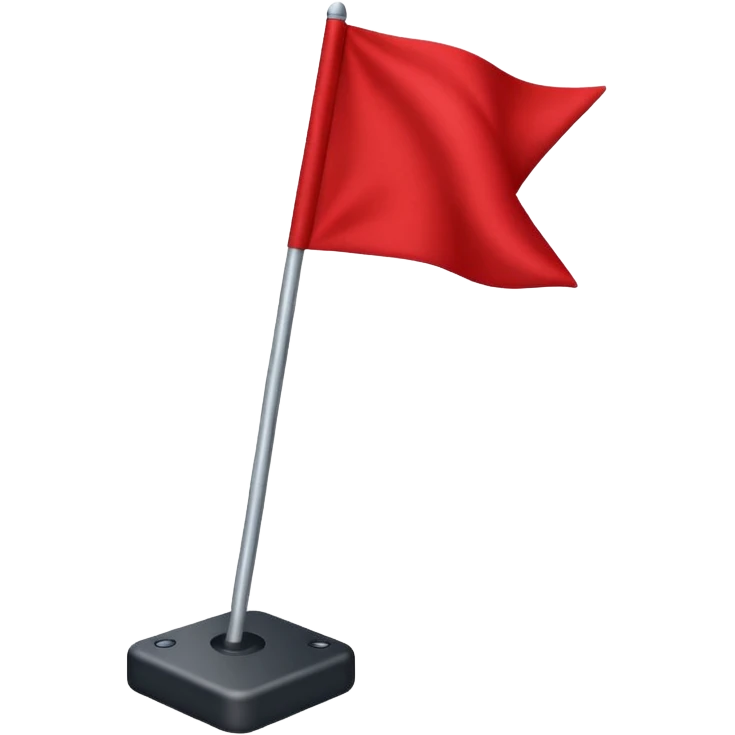 𝑅𝑒𝑑 𝑓𝑙𝑎𝑔 emoji