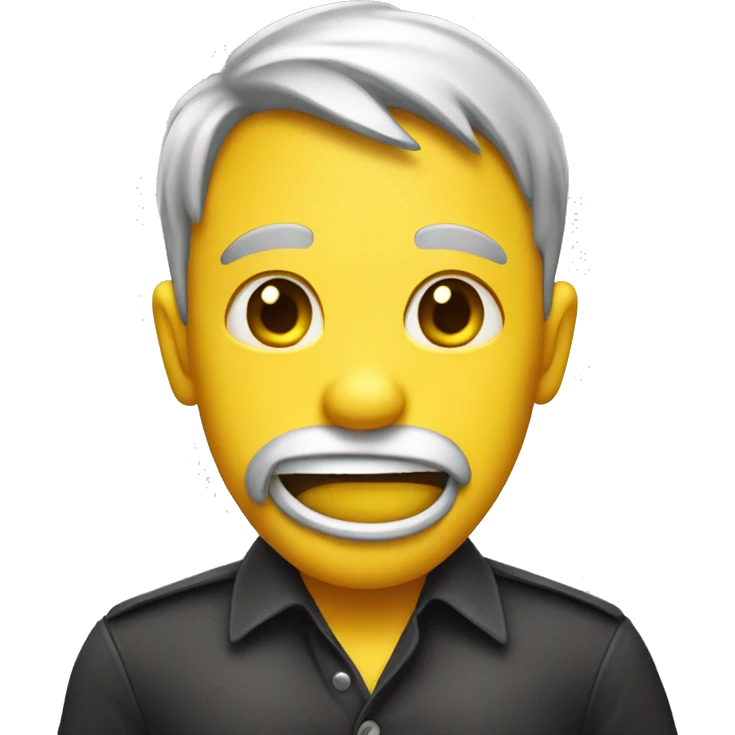 Embarrassed pulling collar yellow emoji head  emoji