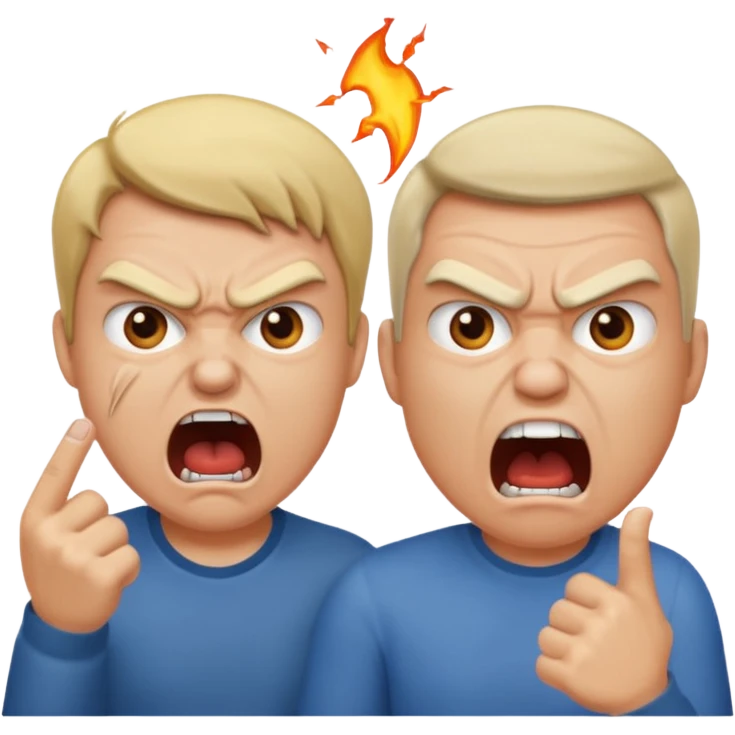 when two people argue emoji