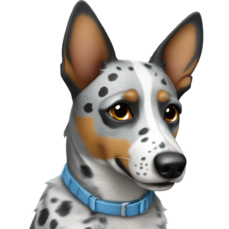 Grey spotted blue heeler emoji