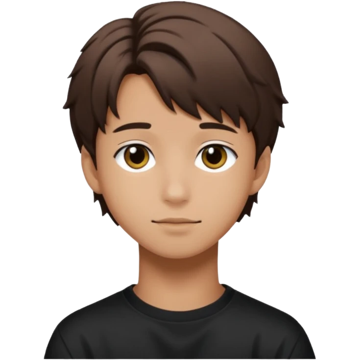 felix of stray kids brunnete emoji