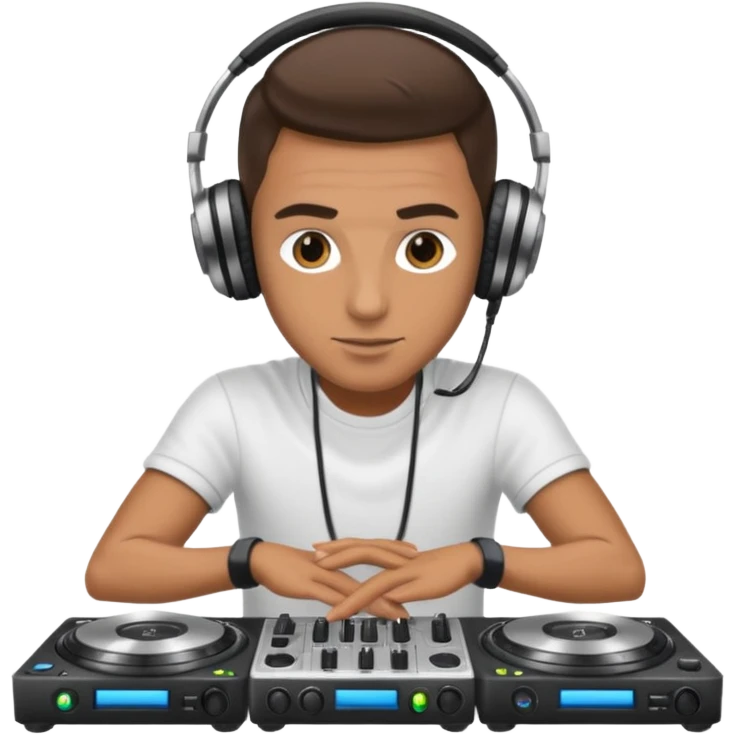 dj with setup handingg emoji