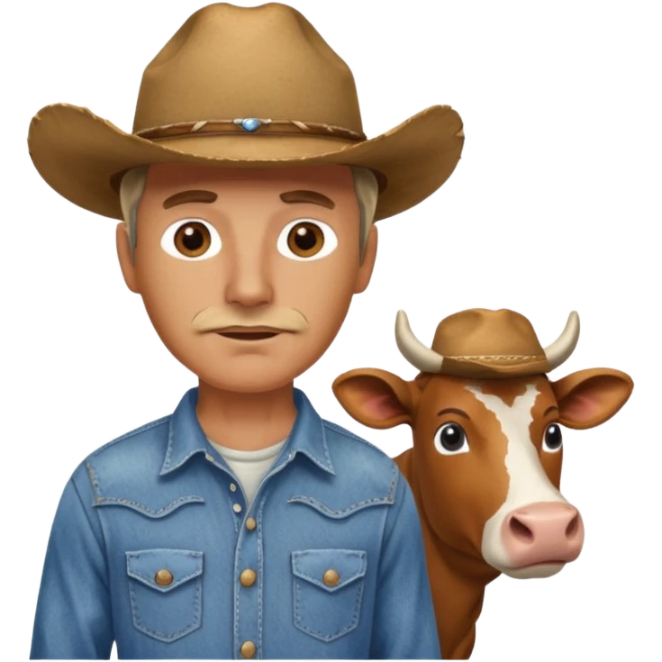🐮 +🧍🏻‍♂️? emoji