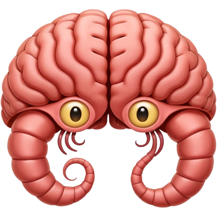 brain worm emoji