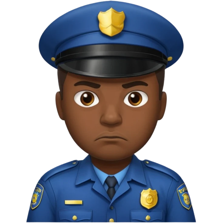 полицейский злой emoji