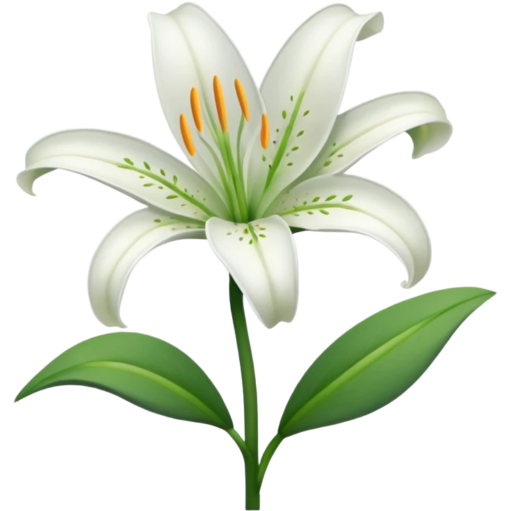 aesthetic lilie flower emoji