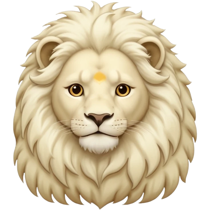 White lion emoji