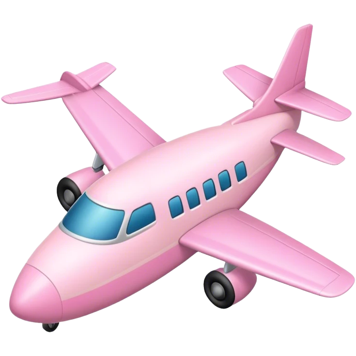 Light pink plane emoji