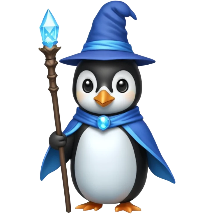Penguin Wizard emoji