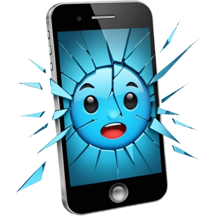 broken phone emoji