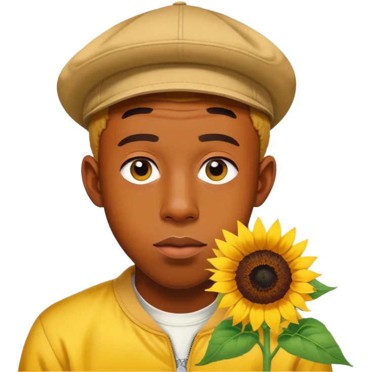 Tyler the creator with sunflower  emoji