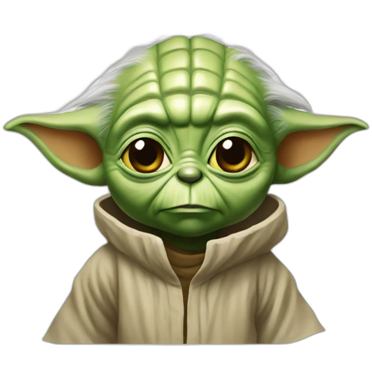 Yoda with pouce emoji